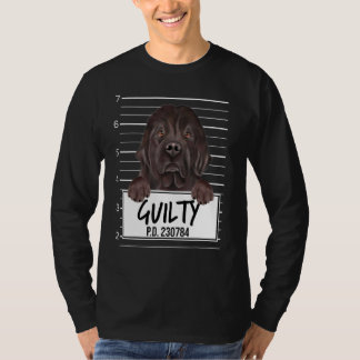Newfoundland Mugshot Guilty Dog T-Shirt