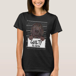 Newfoundland Mugshot Guilty Dog T-Shirt