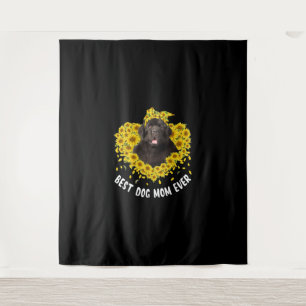 Newfoundland mum lovers sunflower dog gift tapestry