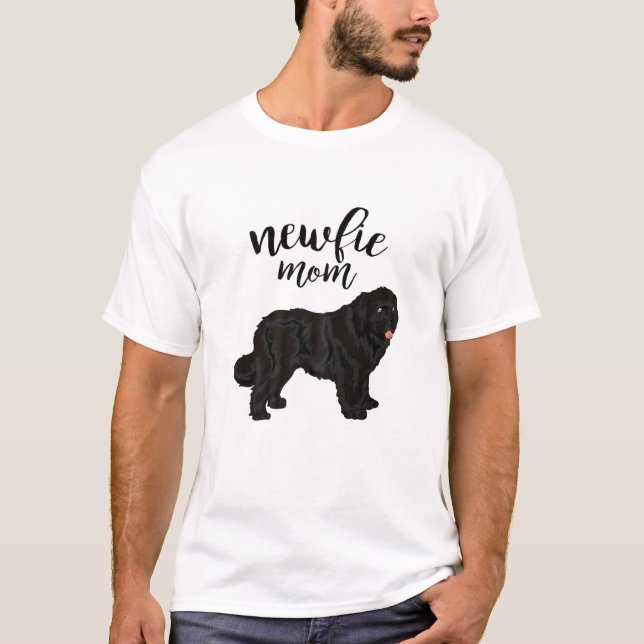Newfoundland Mum - Newfie Dog Mama T-Shirt (Front)