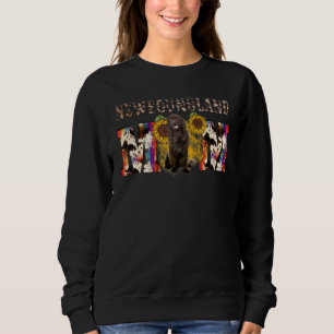 Newfoundland Mum Western Sunflower Mother's Day Sweatshirt