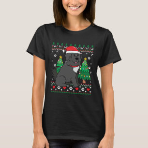 Newfoundland Newfie Christmas Tree Dog T-Shirt