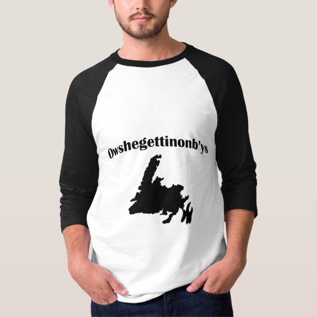 Newfoundland Newfie Slang T-Shirt (Front)