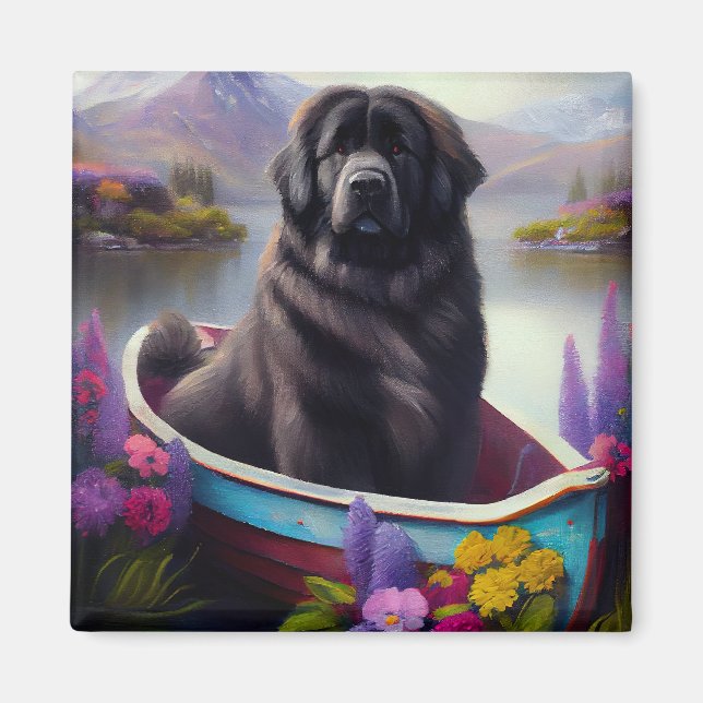 Newfoundland on a Paddle: A Scenic Adventure Magnet (Front)