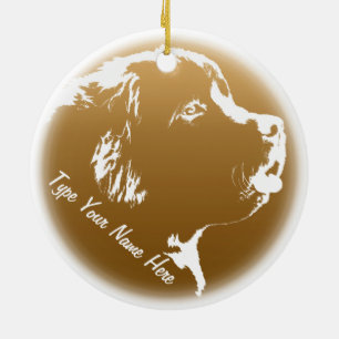 Newfoundland Ornament Personalised Dog Decoration