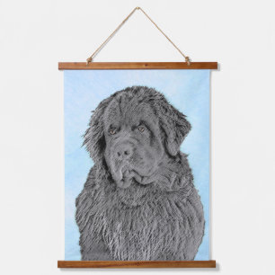 Newfoundland Painting - Cute Original Dog Art Hanging Tapestry