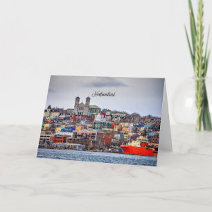 Newfoundland, panoramic cityscape, card