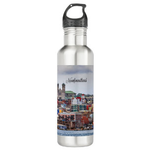 Newfoundland, panoramic cityscape photograph 710 ml water bottle