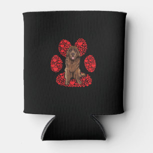 Newfoundland paws valentines day present can cooler