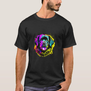 Newfoundland Pop Art I Dog Lover I Splash Art Newf T-Shirt