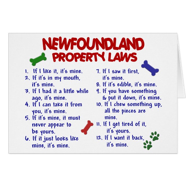 NEWFOUNDLAND Property Laws 2 (Front Horizontal)