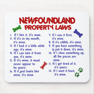 NEWFOUNDLAND Property Laws 2 Mouse Mat