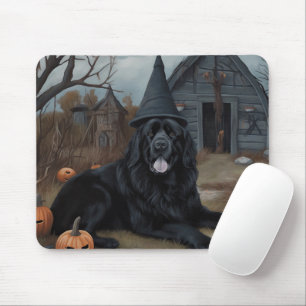 Newfoundland Pumpkins Halloween Scary Mouse Mat