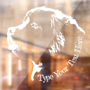 Newfoundland Pup Decal Dog Lover Window Cling