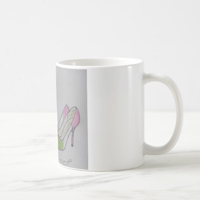 Newfoundland republic flag ladies high heel shoes coffee mug (Right)