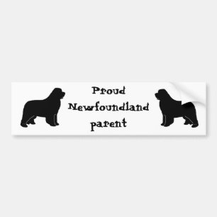 newfoundland silhouette bumper sticker