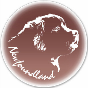 Newfoundland Stickers Custom Puppy Dog Decals