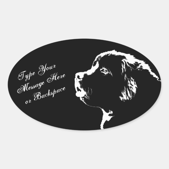 Newfoundland Stickers Newfoundland Dog Stickers (Front)