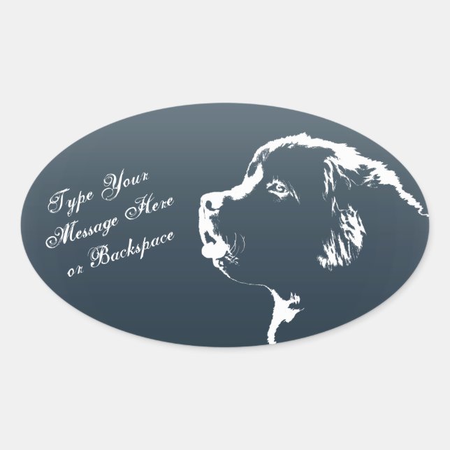 Newfoundland Stickers Newfoundland Dog Stickers (Front)
