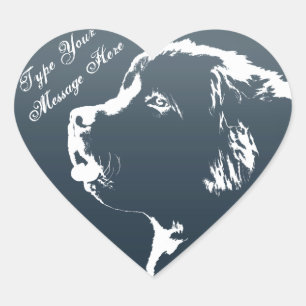 Newfoundland Stickers Personalised Dog Stickers