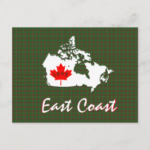 Newfoundland tartan Customise East Coast postcard