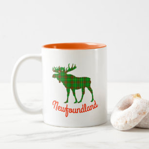 Newfoundland tartan moose coffee cup