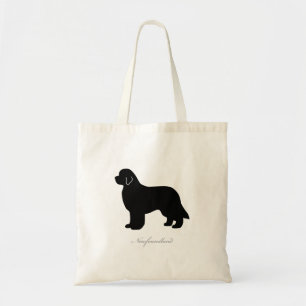 Newfoundland Tote Bag (black silhouette)