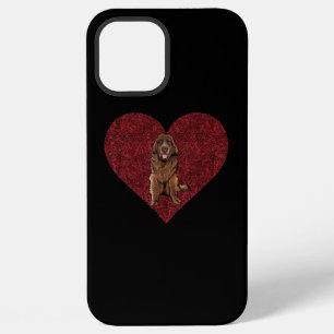 Newfoundland valentines day dog love print gift iPhone 12 pro max case
