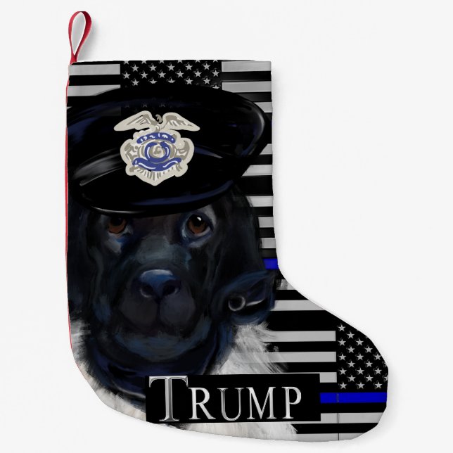NEWFOUNDLAND  WATCH SMALL CHRISTMAS STOCKING (Front)