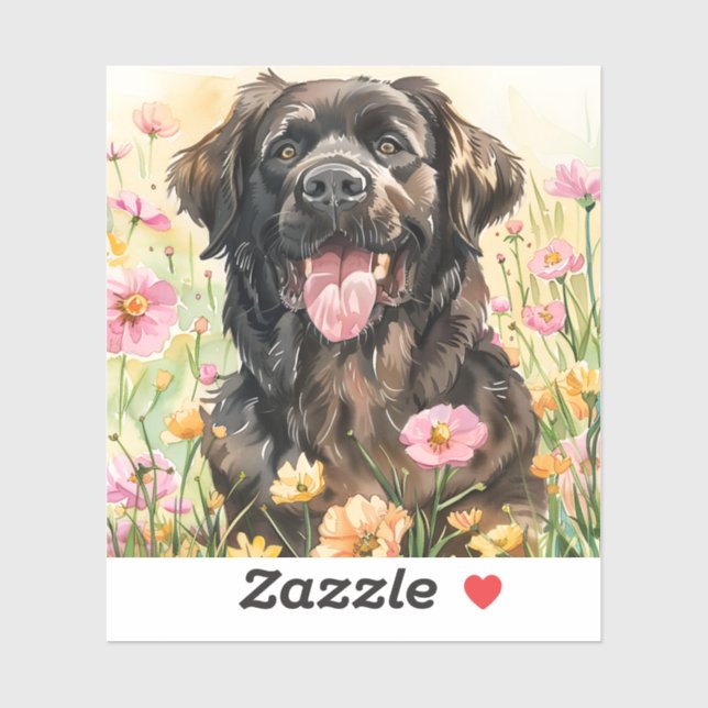 Newfoundland Watercolor Sticker (Sheet)