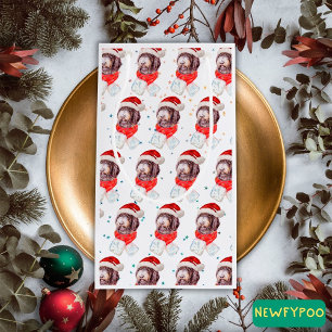 Newfypoo Dog Breed Christmas Stars Small Gift Bag