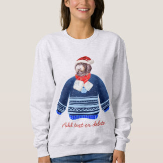 Newfypoo Family Xmas Ugly Christmas Dog Mum Sweatshirt