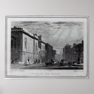 Newgate prison and the Old Bailey Poster