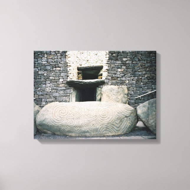 Newgrange Ireland, Spiral Stone Symbols print (Front)