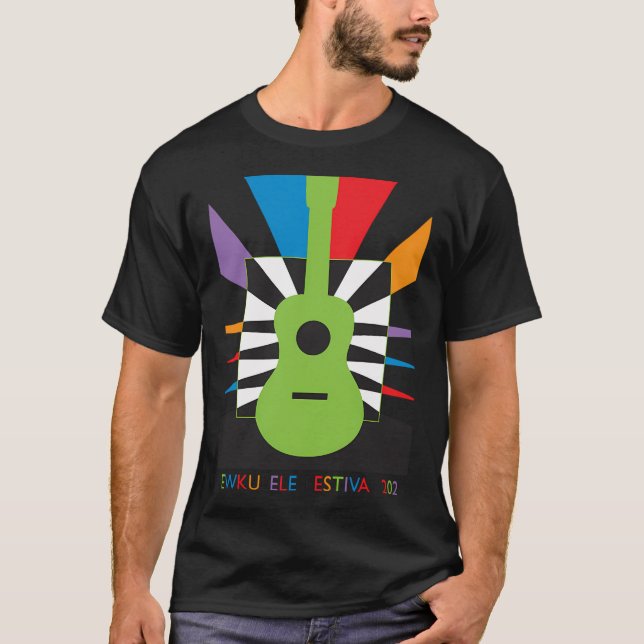 Newkulele Festival - Festive Ukulele T-Shirt (Front)