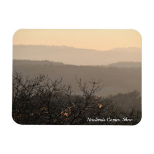 Newlands Corner, Shere Abstract Landscape Magnet