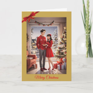 Newleywed Christmas card