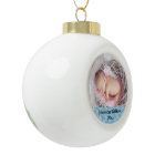 Newly Born Baby First Christmas Holiday Photo