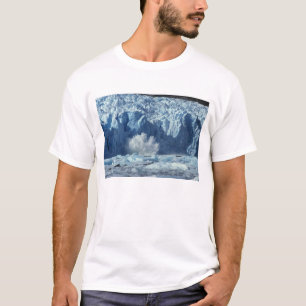 Newly-calved iceberg splashing into chilly T-Shirt