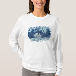 Newly-calved iceberg splashing into chilly T-Shirt