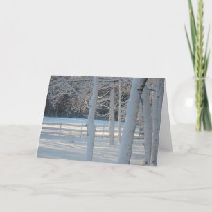 Newly Fallen Snow Christmas Card