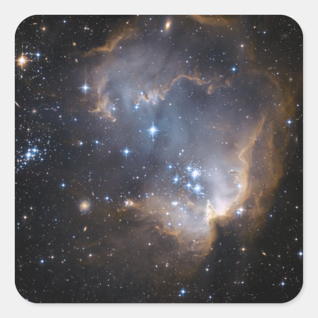 Newly formed stars square sticker (Front)