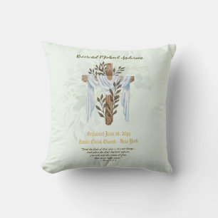 Newly Ordained Priest Pastor Deacon Minister Cushion