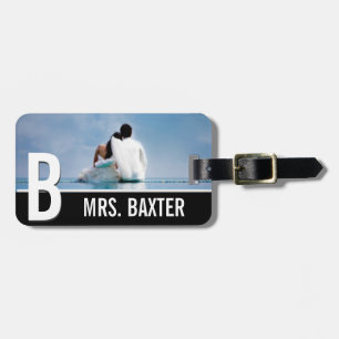 Newly Wed Honeymoon Engagement Custom Luggage Tag