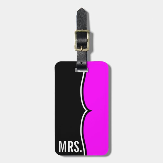 Newly Wed MRS. Personalised Custom TAG (Front Vertical)