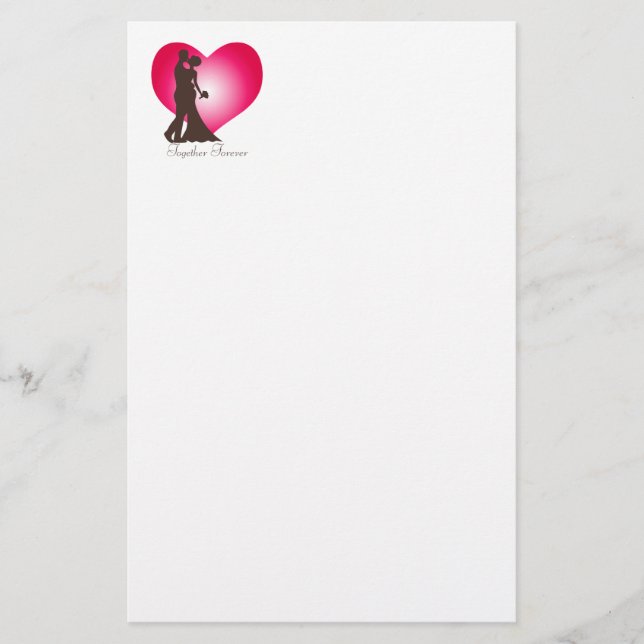 Newly wedded couple stationery (Front)