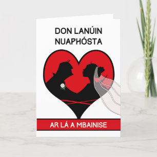 Newly weds Congratulations in Irish Gaelic Card