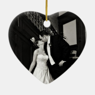 Newly Weds Photo ornament