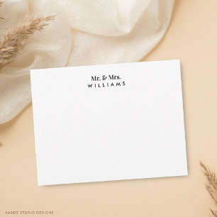 Newly weds Simple Modern Couple Card