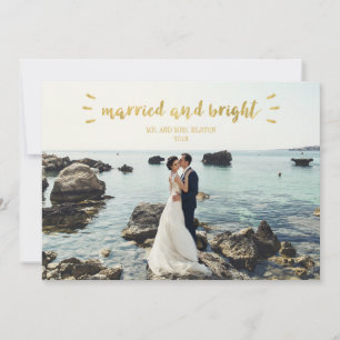 Newlywed Christmas Photo Card, Wedding, Holiday Card